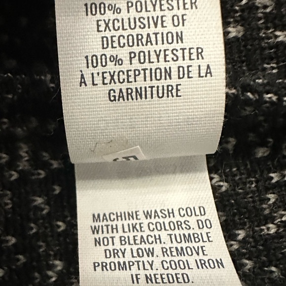 Offline by Aerie Womens Black & Grey Speckled Sherpa Jacket Size Small - Picture 9 of 9